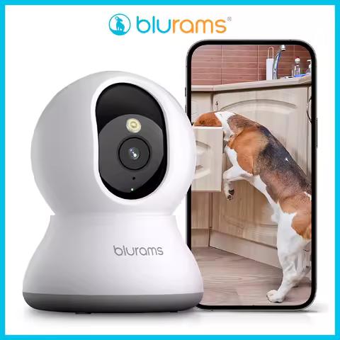 Blurams Indoor Security Camera 2K, Home Security Camera for Dog/Elder, Security Camera with One-Touc