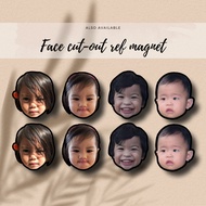PERSONALIZED SOUVENIR FACE CUT-OUT REF MAGNET
