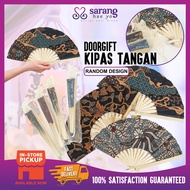 1 Pcs Kipas Tangan Batik Hand Fan Door Gift Batik Indonesia FREE Uncang Doorgift Hari Guru Door Gift Kahwin Murah Borong
