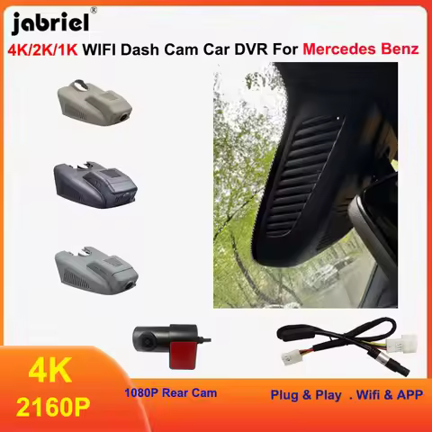 New 4K 2160P Car Dvr Dashcam Camera for Mercedes Benz C w205 s205 GLC x253 CLS w219 E Class w212 w21