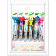 Bts BT21 Ballpoint Pen 6 Colors Koya RJ Tata Chimmy Mang Chooky