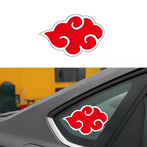 Ninja Akatsuki Sign sticker Creative cloud car stickers Suitable for Car body fuel tank cap laptop H
