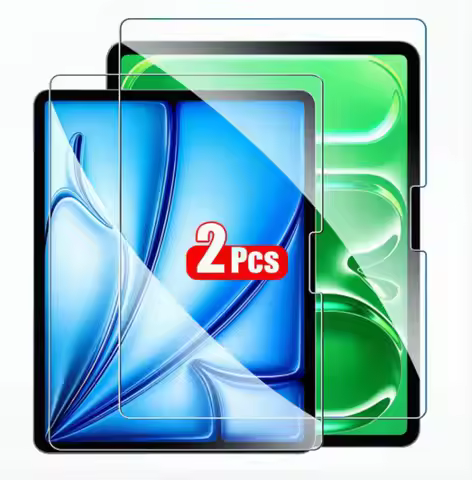2Pcs Tempered Glass Screen Protector For ipad ipad Air 13 11 2024 7th 8th 9th ipad Pro 11 2018-2022 