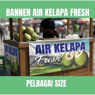 FRESH COCONUT WATER BANNER (4-hole eyelet) 4x2 sizepilihan 8x2/ 10x2/