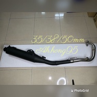 LC135/Y15ZR/RS150 HPSP RACING EXHAUST PIPE (32-35-50/35-35-50/35-38-50mm) CUTTING STANDARD (OPEN) HYPER SPEED(NEW MODEL)