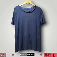 Kaos Pria Giordano Biru Size L (70x57)cm