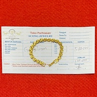 Gelang Tangan Emas Hong kong 20Gram Bersertifikat