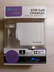 氮化鎵充電器 DigiMOMO 65W GAN Hi Performance USB Charger (New)