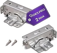 Vioks.pro Fridge Hinges Set of 2 – Replacement for Bosch Fridge Door Hinge 00481147 & Hinges for Ref