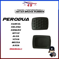 PEDAL PAD(MANUAL)KANCIL,KELISA,KENARI,MYVI,ALZA,VIVA,BEZZA,AXIA (CLUTCH-BRAKE) PERODUA(1PC) RUBBER G