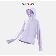 708SDFS Áo chống nắng NỮ SunStop Ice dáng vừa siêu mát lạnh thoáng khí có mũ rộng vành TOKYOLIFE F9U