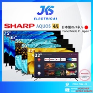 【FREE SHIPPING】SHARP AQUOS 32" - 75" Google TV | FK & FJ Series | 4K Ultra HD | Japan Quality | New 