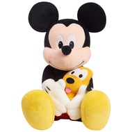 DISNEY CLASSIC Lil Friends 11.5-inch Mickey Mouse and Pluto Plush Stuffed Animal, Plushie, Kids Toys