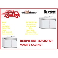 RUBINE RBF-1685D2 BK / WH VANITY CABINET