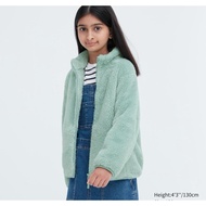 Uniqlo kids fluffy yarn fleece jacket