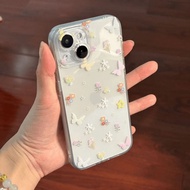 Butterfly Colored Flower Soft Pop Case hp Redmi Note 14 Pro Plus 5G Note 14 5G A5 15C Note 14 4G 9A 