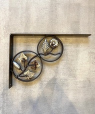 限量 FI-3 工業風鐵製花卉裝飾層板托架 L型支架