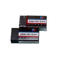 Combo of 5 black erasers 4cm Long E-011 genuine Thien Long