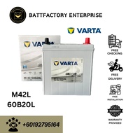 PREMIUM CAR BATTERY - VARTA M42L 60B20L 40AH 400CCA SILVER DYNAMIC EFB FOR CAR - MYVI, ATIVA, AXIA,B