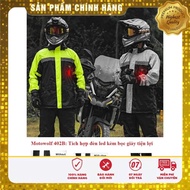 Motowolf MDL 0402B Raincoat Set – Integrated Shoe Cover, Led Light