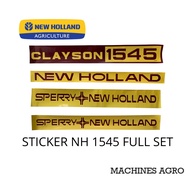 Sticker New Holland 1545 Set (Brown/ Yellow) -Mesin Padi New Holland