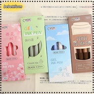 BEBETTKISS 4PCS Ballpoint Pen Coffee Beans Cute Office School Supplies Creative Stationery Neutral P