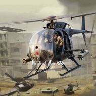 Military Model | AH-6J/MH-6J Little Bird Nightstalkers helicopter model kit | Ratio: 1/35 | KITTY HA