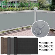 BETTER-LONTIME Balcony Shade Cloth, Waterproof 3/5/6M Sun Shading Sails, Multi-functional Fence Pati