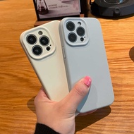 เคสโทรศัพท์มือถือ Apple iPhone16promax เคสซิลิโคนนิ่ม 16pro ฝาครอบป้องกันโทรศัพท์มือถือที่เรียบง่ายส