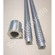 BIG SALE AS DRAT ULIR KOTAK DIAMETER 25MM PANJANG DRAT 49CM PANJANG AS 59CM