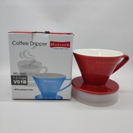 Coffee Dripper Ceramic V01 Coffee Dripper Ceramic V60 Manual Brew Muranee/Tiamo V60 Ceramic Dripper
