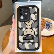 Casing hp for VIVO Y29 4G Y300T 5G T4X 5G Heart Case Cute and RabbitYANG Silicone Case Cesing Kesing