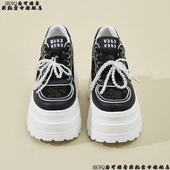 Marco Vicky Silver Dad Shoes - Thick Sole Mesh Casual Women's Shoe