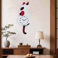 Wall Clock Tail Cat Wall Clock 2025 Creative Silent Housewarming Kitten Gift Clock New Style Wall Cl