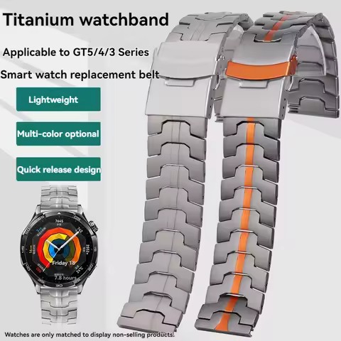 Titanium Orange 22mm 20mm Band for Huawei Watch 5 4/4 Pro GT 2 3 4 5 6 Pro 46mm Oneplus Watch Amazfi