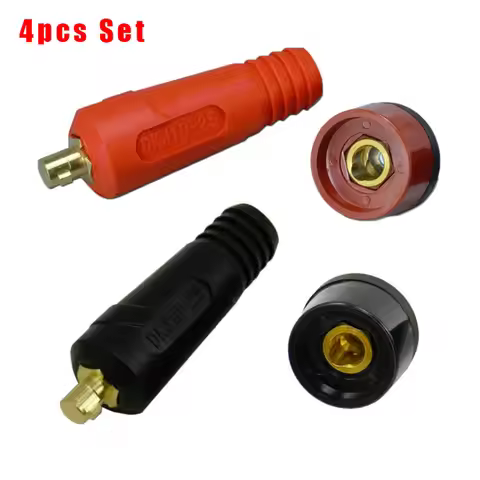 4Pcs TIG Welding Cable Panel Connector Socket-DKJ10-25 DKZ10-25 200A Quick Fitting Connectors Set So