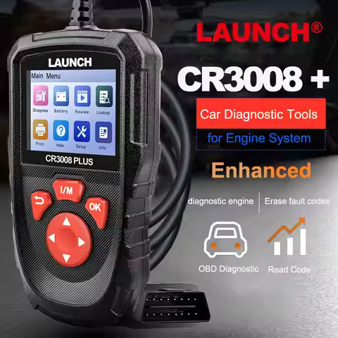 2026 NEW LAUNCH CR3008 PLUS OBD2 Scanner Diagnostic Tool Enhanced Check Engine Code Reader OBDII Car