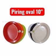 (WHOLESALE) 10" Oval Plate Melamine Plate F6310CS / F6310HC / F6310H / F6310M / F6310O / F6310P