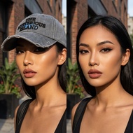 Washed Cotton Baseball Cap Korean Minimalist Iceland Embroidery Adjustable Unisex