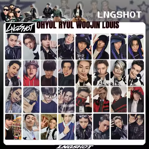 40PCS NEW KPOP Group LNGSHOT album SHOT CALLERS Woojin Louis Ohyul Ryul signing card,SC admission ca