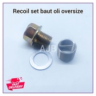 Recoil Set Baut Oli Oversize Baut 19 Kunci 17