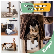 Cat Tree Scratcher Post Play Bed With Ball Exerciser at Scratch Play Bed Toy Kucing Scratcher 猫爬架