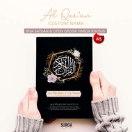 AL-QURAN A5 CUSTOM NAME - TRANSLATION & COLOR TAJWID | - MEDIUM SIZE FREE TASBIH