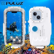PULUZ เคสดำน้ำกันน้ำ40M/130ft สำหรับ iPhone 16 / 15 / 15 Pro / 14 / 14 Pro / 13 / 13 Pro / 12 / 12 P