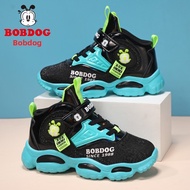Giày Bóng Rổ Trẻ Em Bobdog Giày Thể Thao Chống Thấm Nước Cho Bé Trai Giày Da PU Chống Thấm Nước Mùa 