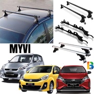 Perodua Myvi Roof Rack Carrier Bar Bracket Universal Car Roof Rack Luggage pasar malam Roofrack Camp