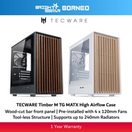 TECWARE Timber M TG MATX High Airflow Case - Black/White