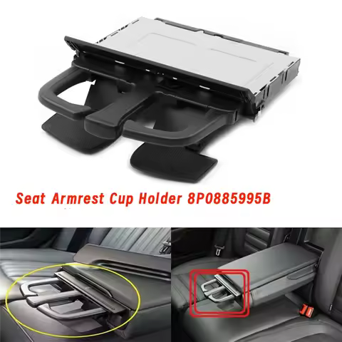 Well Car Rear Seat Armrest Cup Holder 8P0885995B6PS For A3 A4 A6 A7 Quattro Q5 Q7 S3 2007-2016 Parts