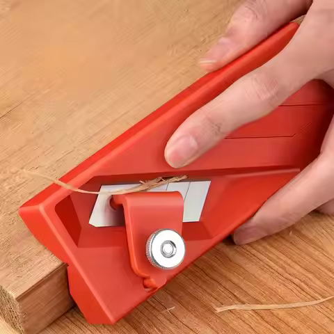 Handheld Woodworking Hand Planer 45 Degree V Groove Chamfer Plane for Wood Board Edging Gypsum Board