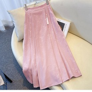Horse skirt Suit skirt Hanfu Chinese Style Jacquard Pink skirt Women's New Chinese Style horse skirt